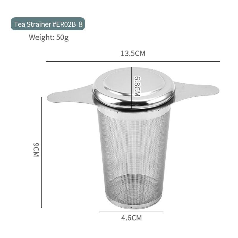 304 Stainless Steel Tea Strainer Reusable Tea Drain Tea Infuser Tea Leaf Spice Tea Filter Kitchen Accessories