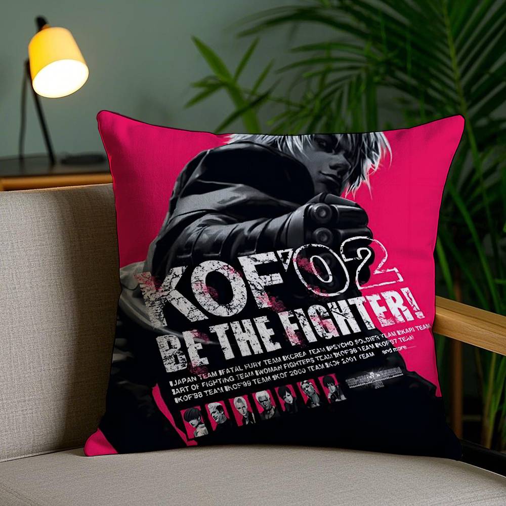 K-KOF The King of F-Fighter Наволочка для подушки Офисный Диван Кровать в общежитии Спинка Короткий Плюш Двусторонний Принт Домашний Чехол для подушки