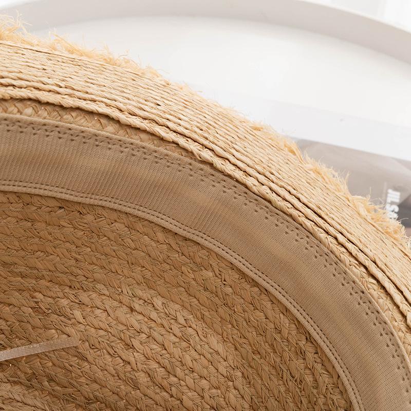 Шикарная французская винтажная соломенная шляпа от солнца ручной работы — дышащая, неэластичная, идеально подходит для пляжных и джазовых вечеринок