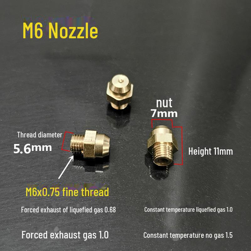 Nozzle Brass Conversion Kit for Gas Water Heater and Stove Accessories