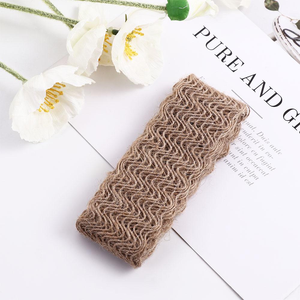 Gift Wrapping Lace Gift Box Decor Wedding Party Supplies Hemp Rope Burlap Roll Jute Ribbon