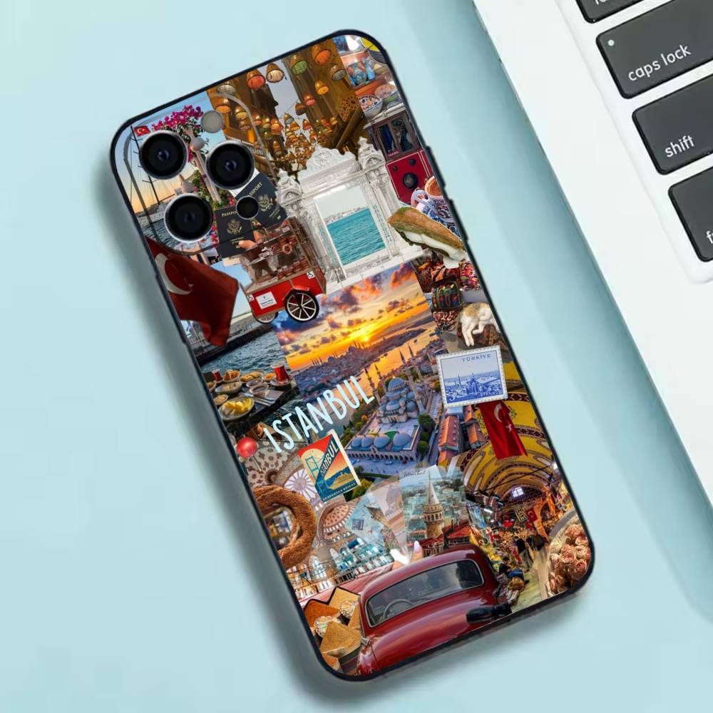 S-SceneryS Стамбул Турция Чехол для телефона Силиконовый Мягкий Для IPhone 17 16 15 14 13 12 11 X XR Plus Pro Max Plus