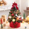 2PCS 2024 Christmas Decoration Desktop Christmas Tree Set Christmas Decoration Ornament Mini Small Christmas Tree Christmas Gift
