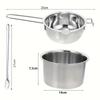 Двойная котел-баня из нержавеющей стали для плавления шоколада, воска и масла