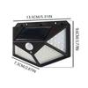 100LED Solar Wall Lamp Outdoor Lampwaterproof Motion Sensor Solar Powered Sunlight Street Lamp Garden Railing Decorative Lamp