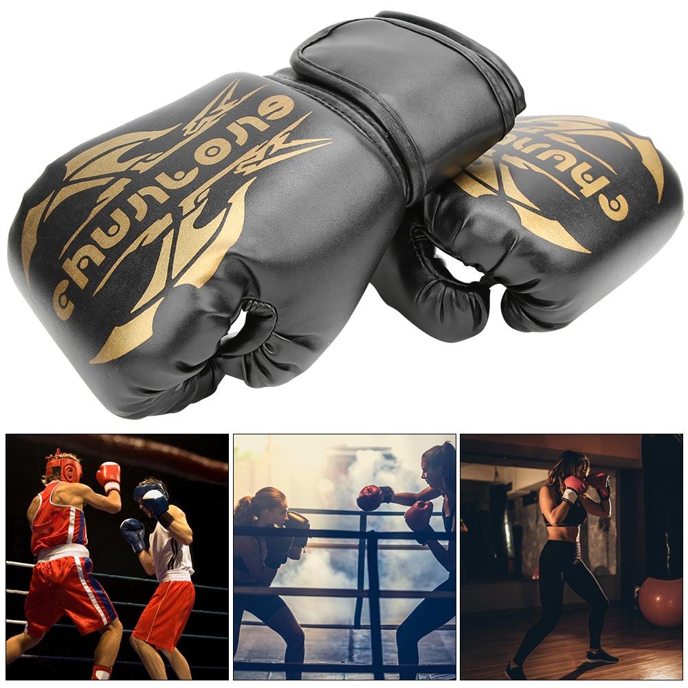 1 пара боксерских перчаток Sanda Boxglove Кенпо Тренировочное оборудование для взрослых детейчерный