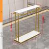 Double-Row Floor-Standing Clothing Display Rack with Pants Storage
