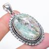 Ruby Fuchsite Gemstone 925 Sterling Silver Jewelry Pendant 2.36"
