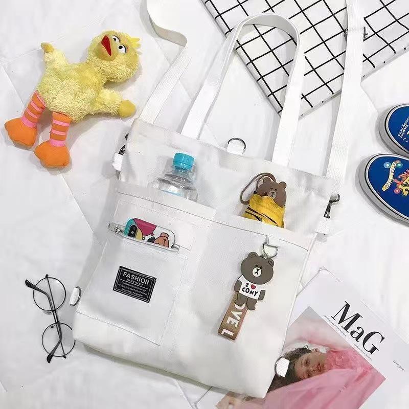 Ins Style Canvas Tote Bag Women's Small Crossbody Bag Versatile Student Supplement Handbag