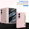Чехол для телефона Samsung Z Fold8 с защитой экрана и стилусом - Однотонный, с текстурой кожи, защита от падений