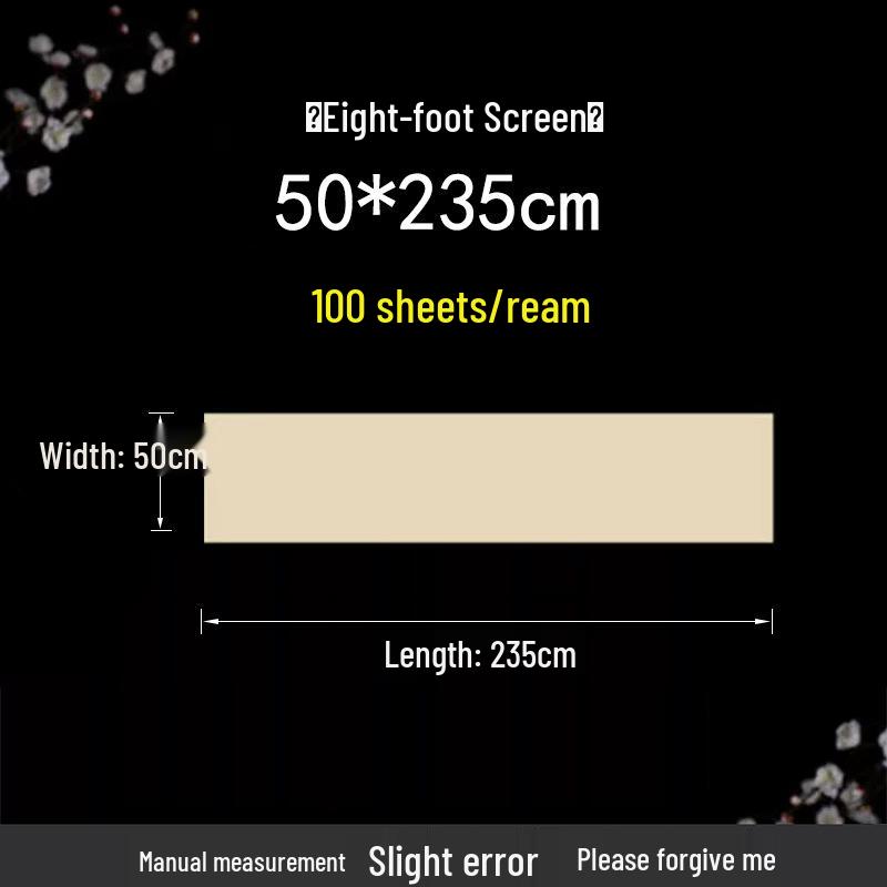 Antique Deckle-Edge Bamboo Pulp Calligraphy Practice Paper for Beginners