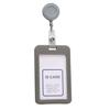 Aluminium Alloy Staff Badge Holder Secure ID Card Case Fade-resistant Work Badge for Work Permits Certificates