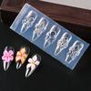 Xiaomi 1pc 3D Spring Flower Nail Silicone Nail Carving Mold  Lily Hibiscus Resin Design Nail Art Print Stencils DIY Manicure Mold Tools