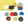 20PCS Building Blocks MOC Parts DIY 2x2 Round Plate with Cross Shaft Hole Educational Technical Bricks Compatible with 4032 Toy