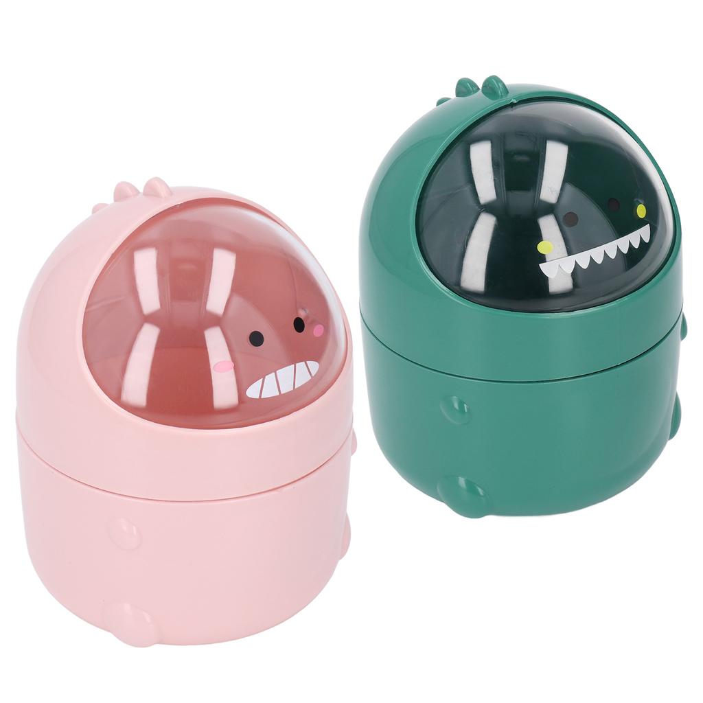 Настольный мусорный бак в виде маленького динозавра с большим ртом, съемный дизайн, нескользящее дно, пластик M