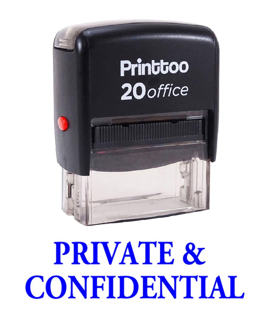 Printtoo Office Стационарная печать на заказ ЧАСТНАЯ И КОНФИДЕНЦИАЛЬНАЯ Самокрасящая резина