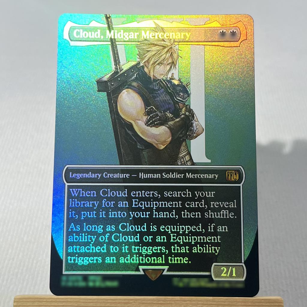 FIN FIC FOIL4-001 Tcg прокси магические карты Облако, Наемник Мидгара Призыв Багамута Виви Орнитьер Молния, Армия из одного собирается