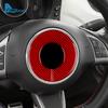 Для Fiat 500 Abarth 595 2012 2013 2014 2015 2016 2017 2018      Настоящая Мягкая Карбоновая Наклейка на Руль Автомобиля