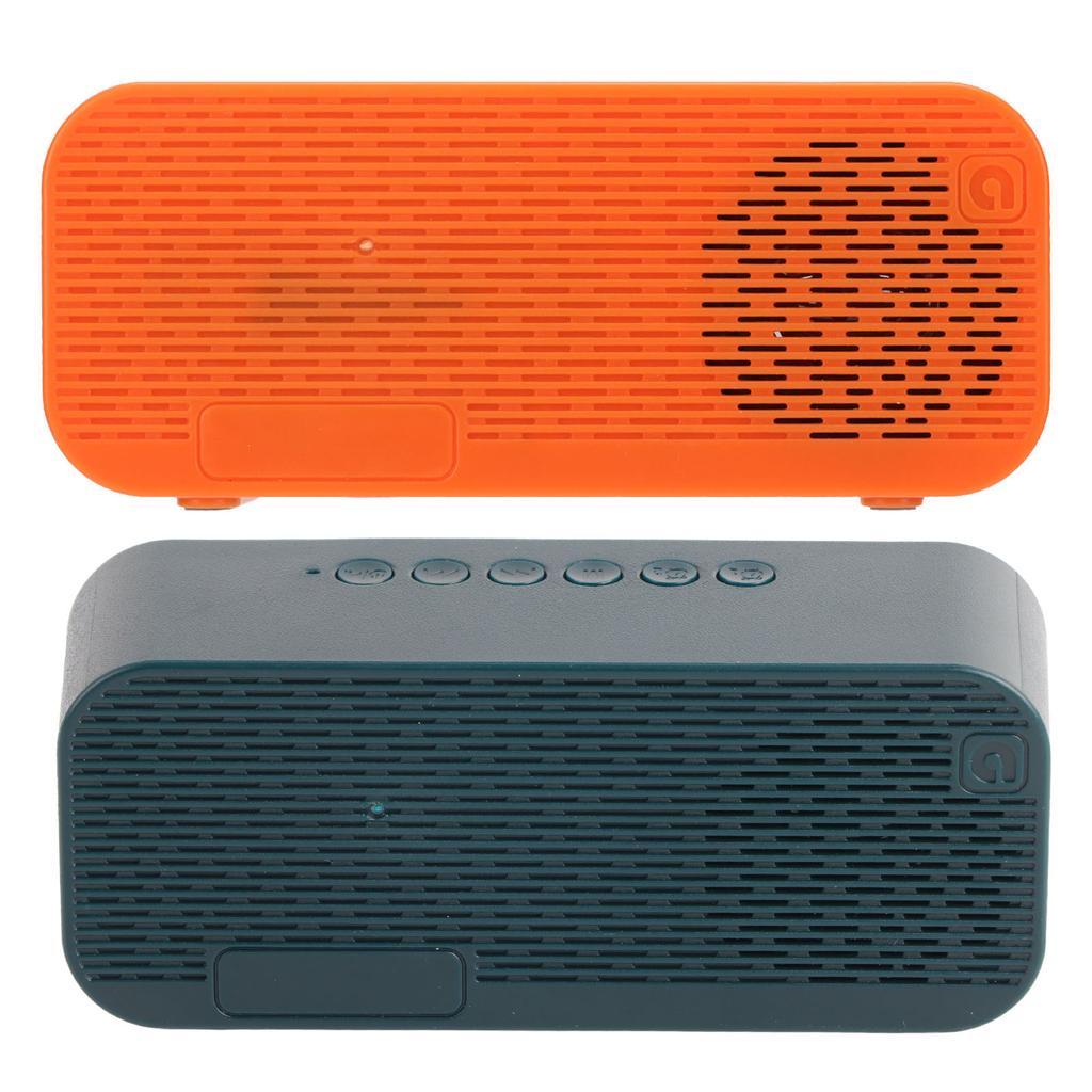 Мини Bluetooth-динамик с мощным басом, двойной будильник, портативный беспроводной динамик со светодиодным дисплеем