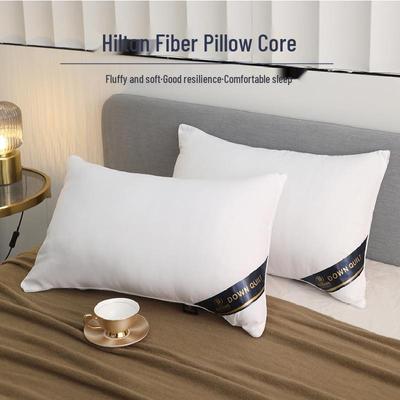 Подушка Hilton Fiber Five-Star Hotel Core - Средняя/Низко-Высокая Поддержка Шеи, Не Сминаемая