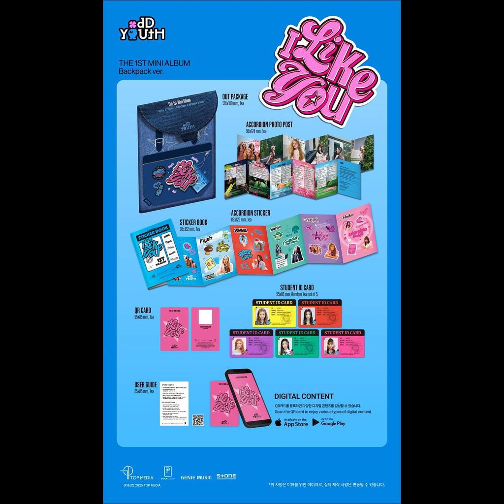 ODD YOUTH - I LIKE YOU Рюкзак версия. / ПЕРВЫЙ МИНИ-АЛЬБОМ