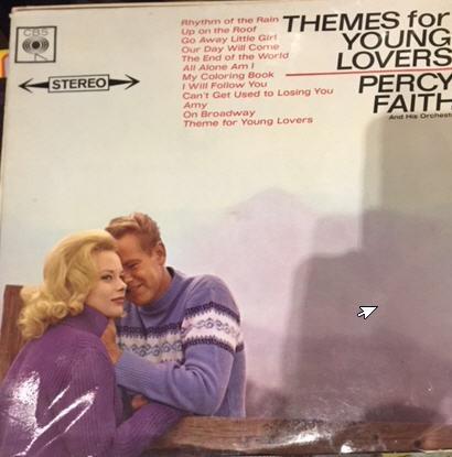 LP Record PERCY FAITH HIS ORCHESTRA Themes For Young Lovers BPG62330 CBS 1964 UK Pop Used