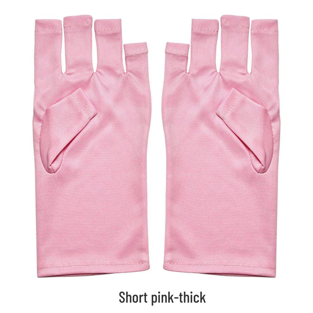 Трансграничные перчатки без пальцев для защиты от УФ-лучей для нейл-арта - Предотвращение потемнения