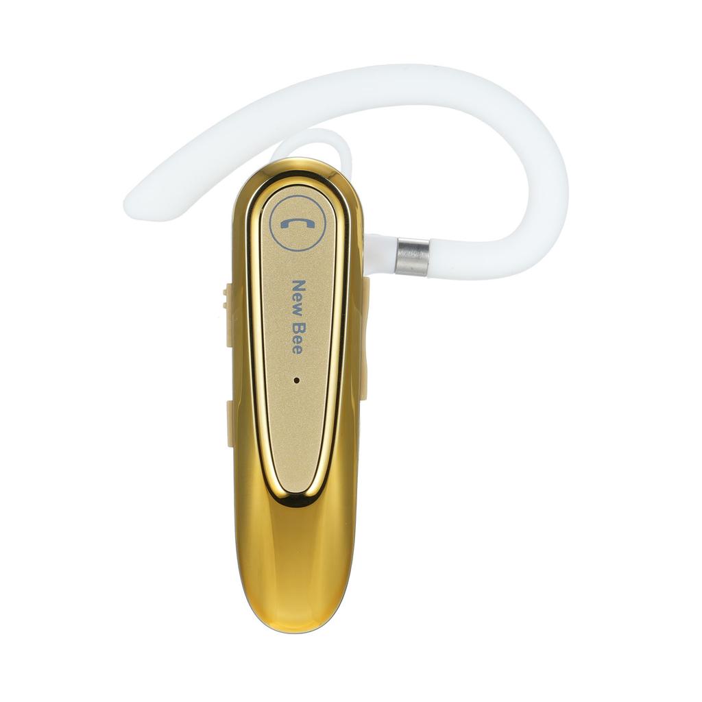 New Bee Business Headphones Single In-Ear Wireless BT5.0 Earphone Hands-Free with Dual Mic CVC8.0