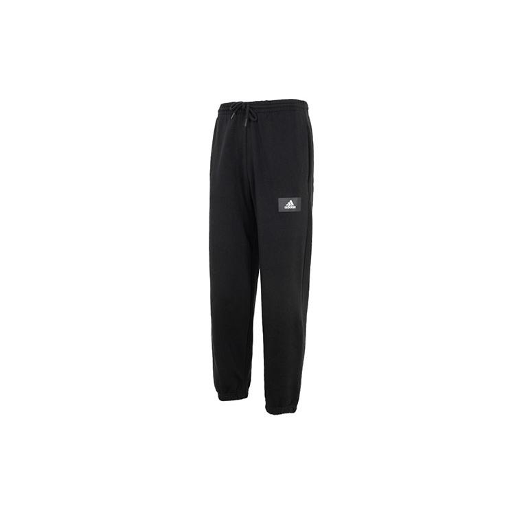 adidas Мужские вязаные спортивные штаны черные с умеренной манжетой HK2834
