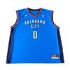 NBA Russell Westbrook Thunder 0 V-Neck Sleeveless Basketball Jersey Unisex Jersey 7818A-3CB-ANR1071