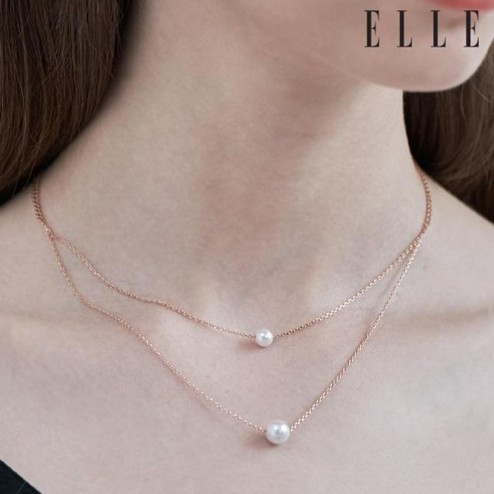[ELLE Jewelry] Daily Pearl Layered Necklace ELBRNN200