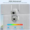 8MP 4K WIFI Camera Outdoor Dual Lens PTZ IP Camera 30M Night Vision CCTV Surveillance Camera Audio Auto Tracking ICSEE