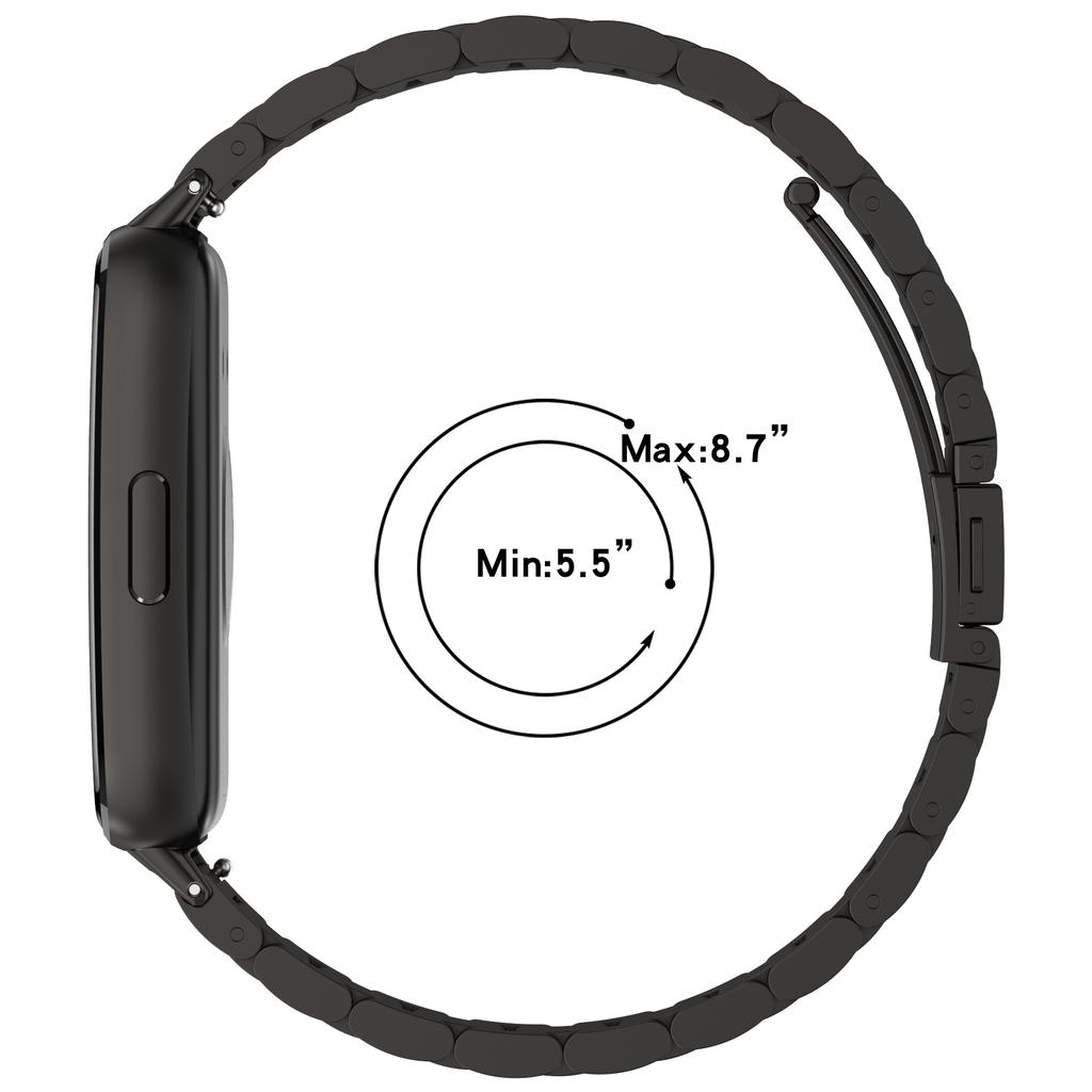 Металлический ремешок для Huawei Band 11/11Pro Роскошный сменный браслет из нержавеющей стали для Huawei Band 8/9/10 Аксессуары Ремень