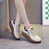 Fashion Comemore Thick Bottom White Shoes Women Spring 2025 New Casual Shoe Leather Platform Comfortable Round Toe Sneakers Sports