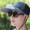 Шляпа для рыбалки с широкими полями, перезаряжаемая шляпа для защиты от солнца, шляпа с вентилятором для зарядки на открытом воздухе, мужская, женская