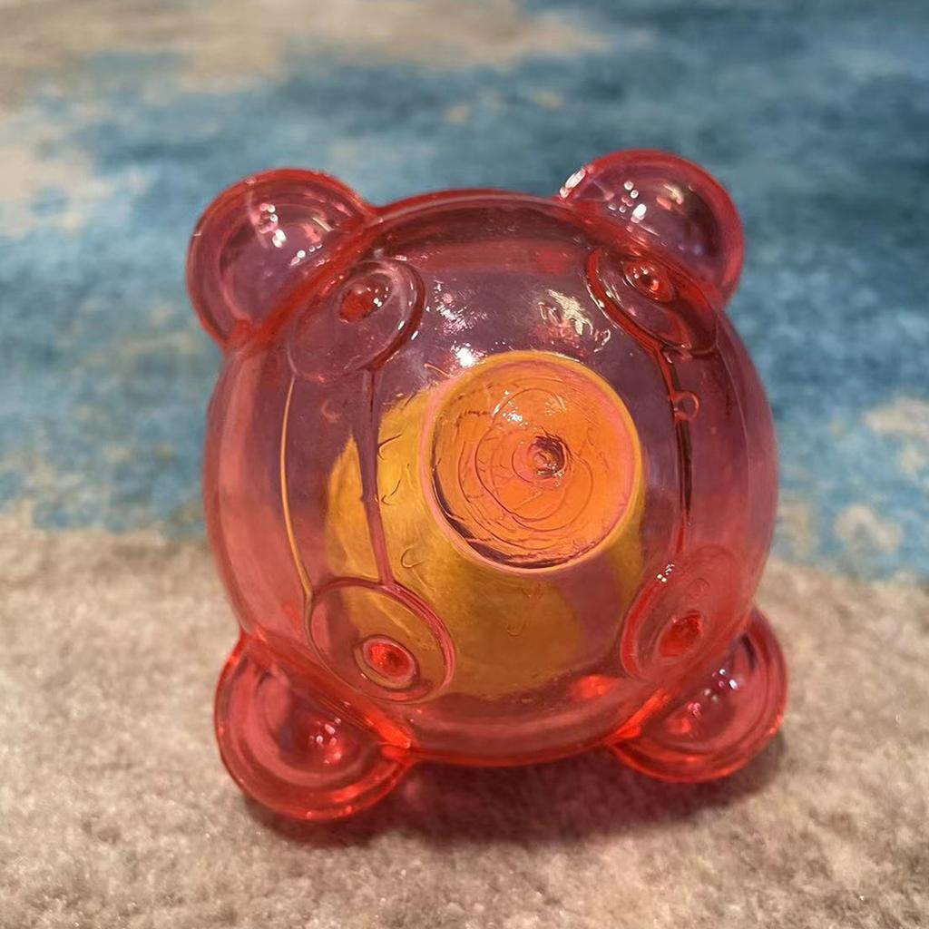 Интерактивный жевательный мяч для собак со скрипучим звуком и высоким отскоком для активного питомца, жевание, прорезывание зубов, игрушка для упражнений