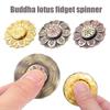 1/2 шт. Медитация Будда Лотос Спиннер Игрушка Снятие Стресса Тревоги Подростки Взрослые Гироскоп для Кончиков Пальцев Портативная Дорожная Сенсорная Вращающаяся Игрушка