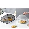 Food Cover Dense Mesh Design 180 Degree Rotatable Simple Iron Food Screen with Handle for Home