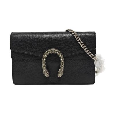 [Pre-Owned] Dionysus Tiger Head Buckle Chain Shoulder Leather Crossbody Bag Mini - Very Good #RKT050