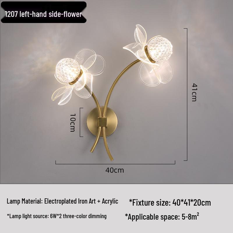 Кристальный Роскошный Настенный Светильник: Беспроводной прикроватный светильник для гостиной и коридора