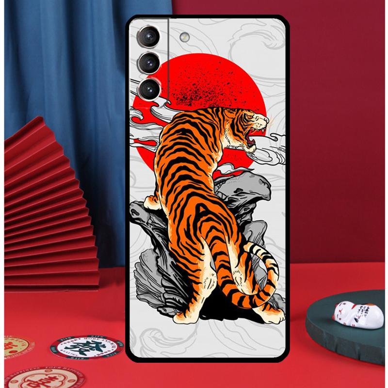 Японский стиль Арт Япония Чехол для телефона для Samsung Galaxy S25 S24 Ultra S9 S10 S20 S21 S22 S23 Plus S24 FE Задняя крышка