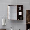 VidaXL Bathroom Mirror Cabinet Smoked Oak 62.5x20.5x64 Cm 826351