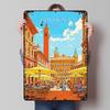 Italy Bologna Travel Metal Sign Landscape Poster Home Decorations Custom Tinplate Plaques for Wall Art Decoration Art of Murals