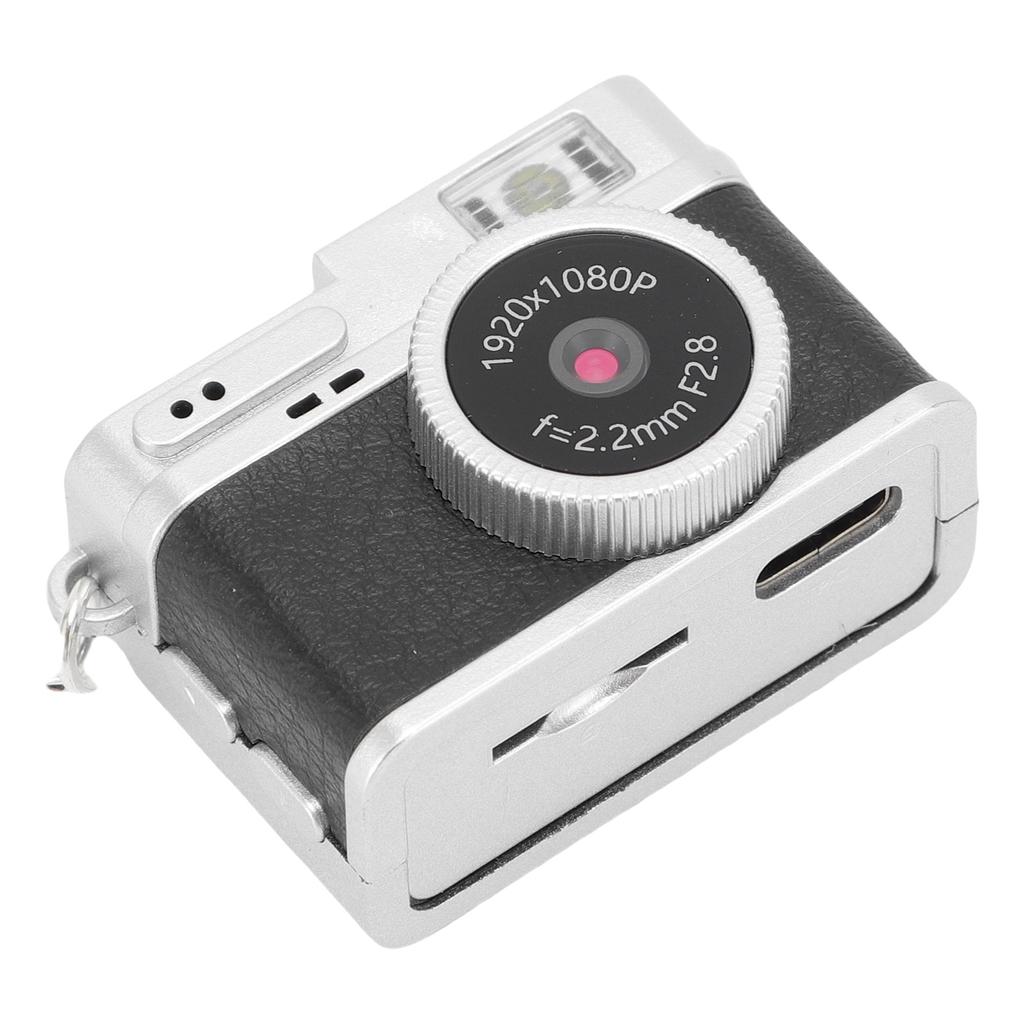 Small Vintage Digital Camera 1080P FHD 0.96 Inch Color Screen 128GB LED Fill Light Pocket Digital Camera