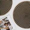 Eco-friendly round Japanese minimalist wind fringed placemat table mat coaster natural color jute modern minimalist