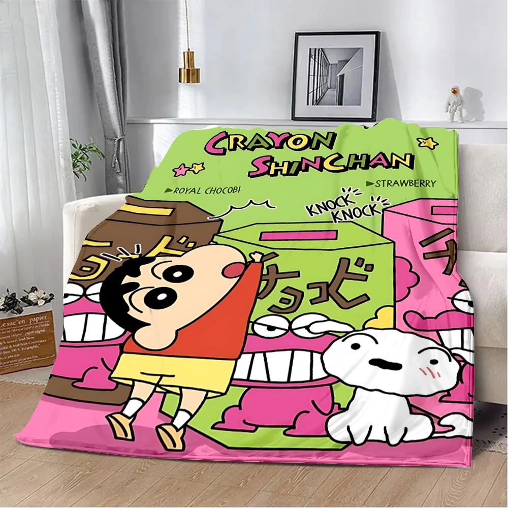 Crayon-ShinS chanS Printed Blanket Picnic Blankets Warm Blanket Soft and Comfortable Blanket Home Travel Birthday Gift