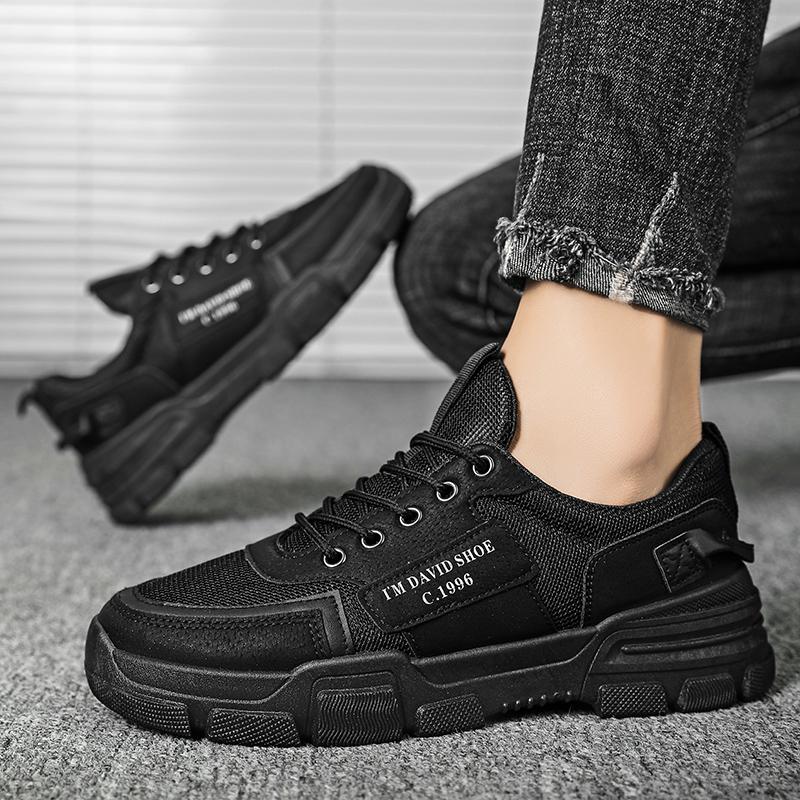 Fashion Lightweight Men's Work Shoes British Style Casual Board Shoes Comfort Man Sports Shoes Trendy Sneakers Men Boots