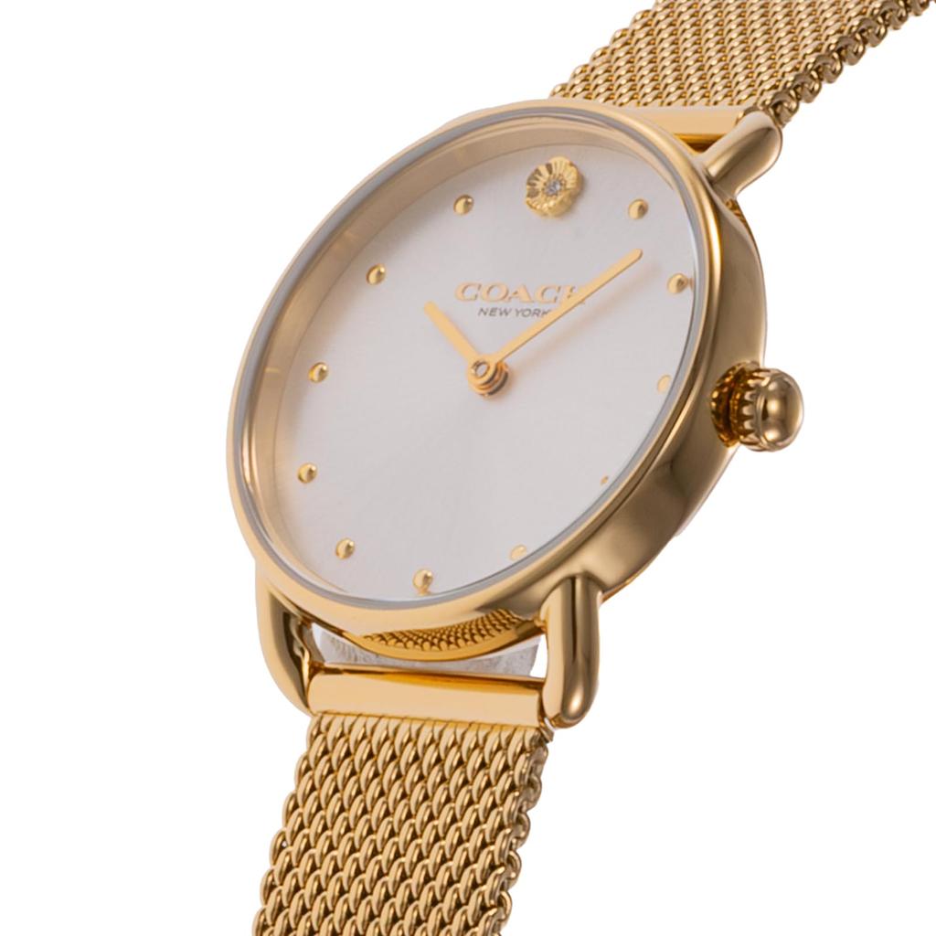 Часы ELLIOT из нержавеющей стали с минеральным стеклом, кварцевые, повседневные, водонепроницаемые, 14504223, золотые [Coach] женские [Товар]