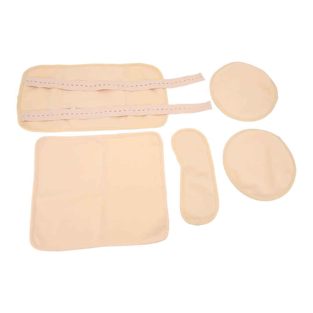 4pcs Castor Oil Packs Set Prevent Leakage Adjust Strap Reusable Castor Oil Wrap for Neck Waist