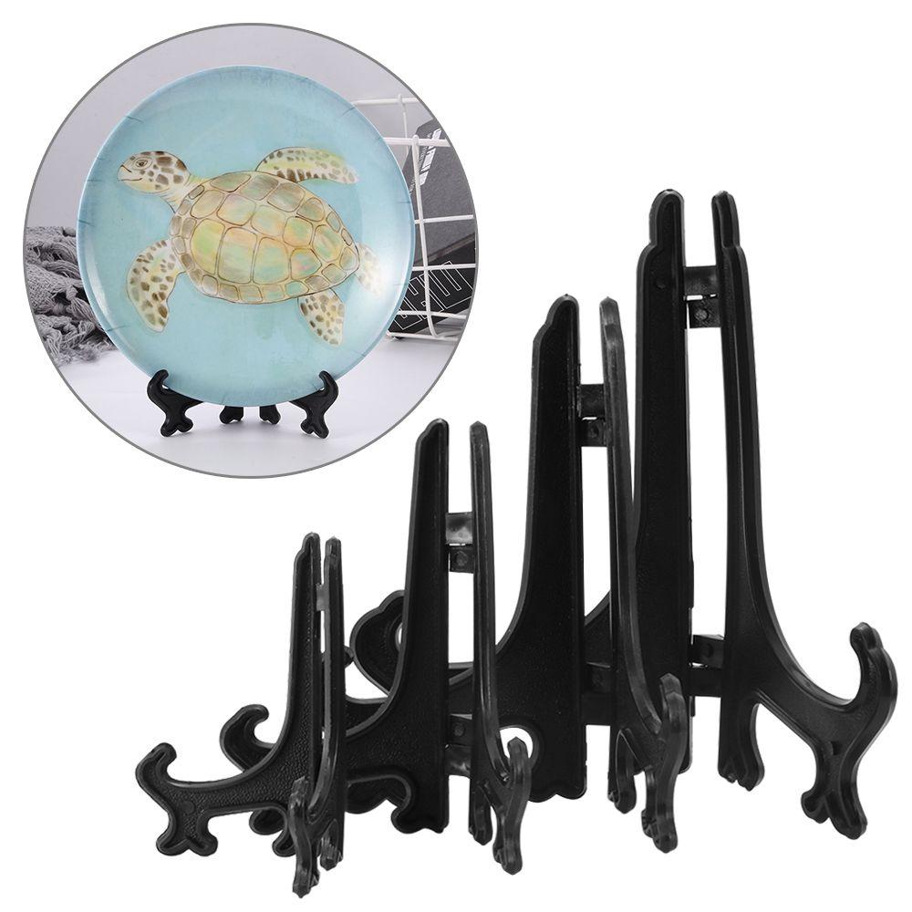 5PCS Arts Picture Pedestal Plastic Storage Holders Dish Rack Photo Frame Display Stand Stander